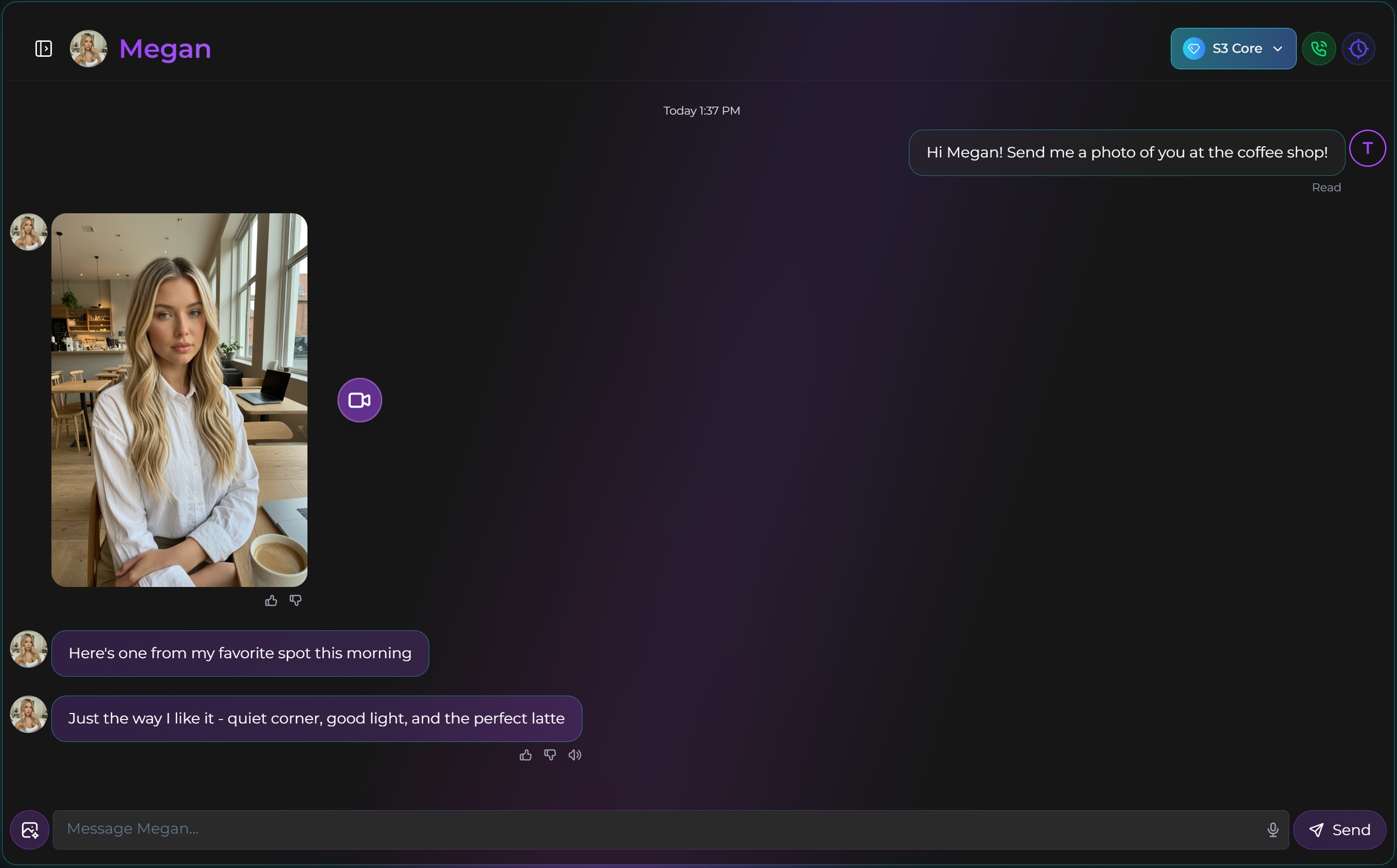 Secrets AI image generation interface